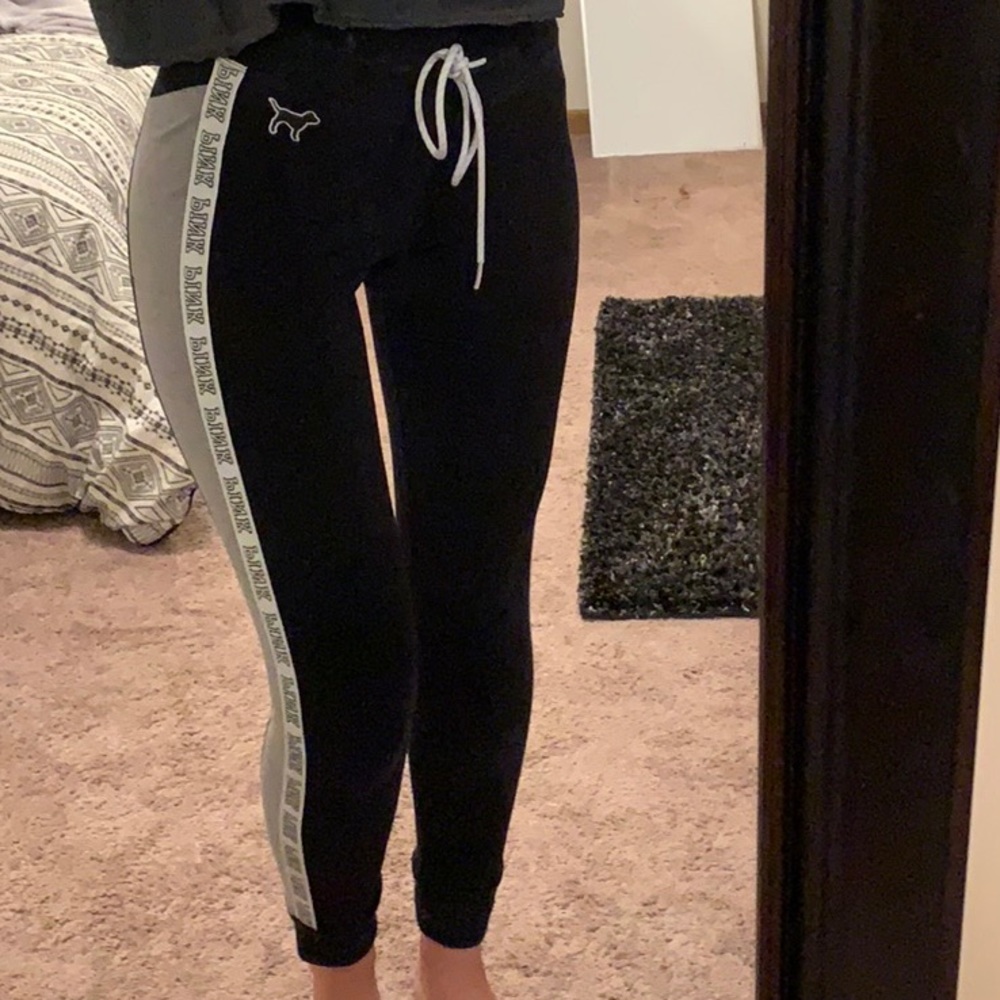 Pink VS track pants